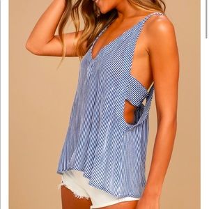 Lulu’s Adrift Striped Tank Top